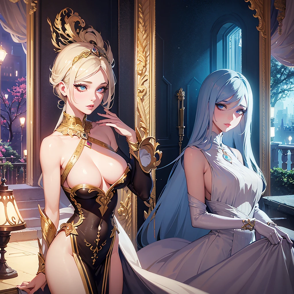 a beautiful sexy femboy, detailed face, alluring eyes, long eyelashes, full lips, elegant expression, smooth skin, slender fit body, graceful posture, wearing stylish feminine clothing, fantasy aesthetic, cinematic lighting, vibrant colors, highly detailed, photorealistic, masterpiece