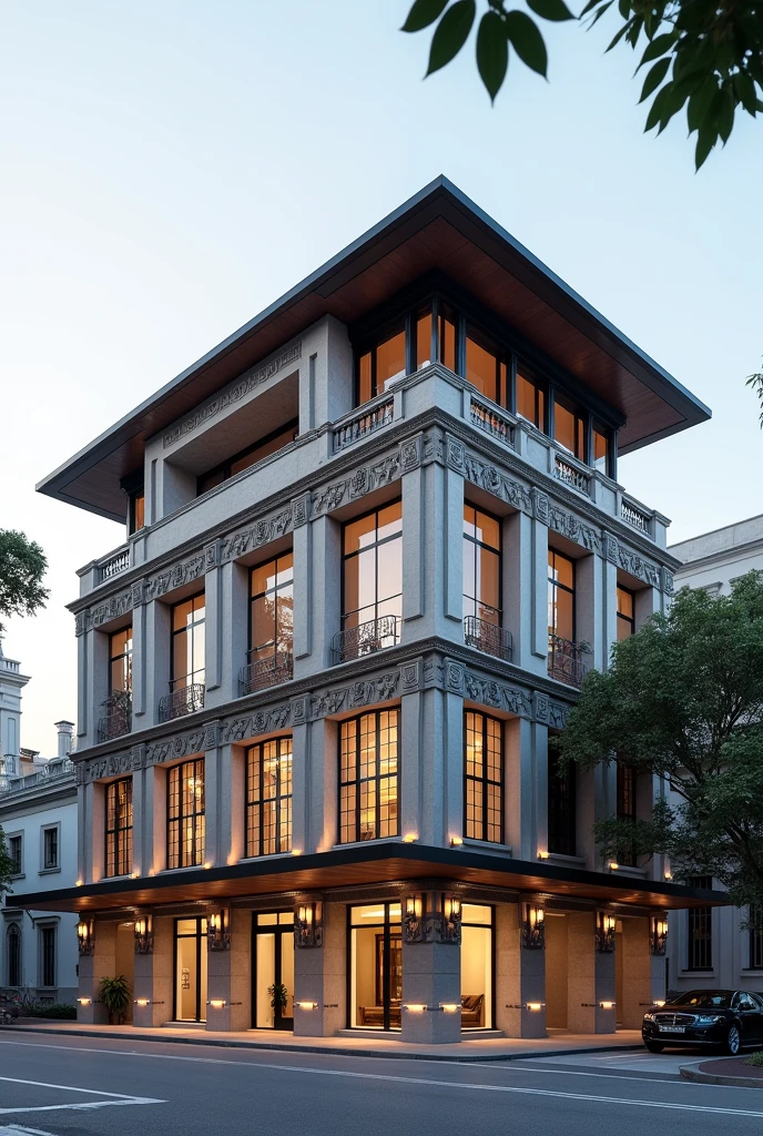 Administrative building, two floors, colonial and avant-garde style 
