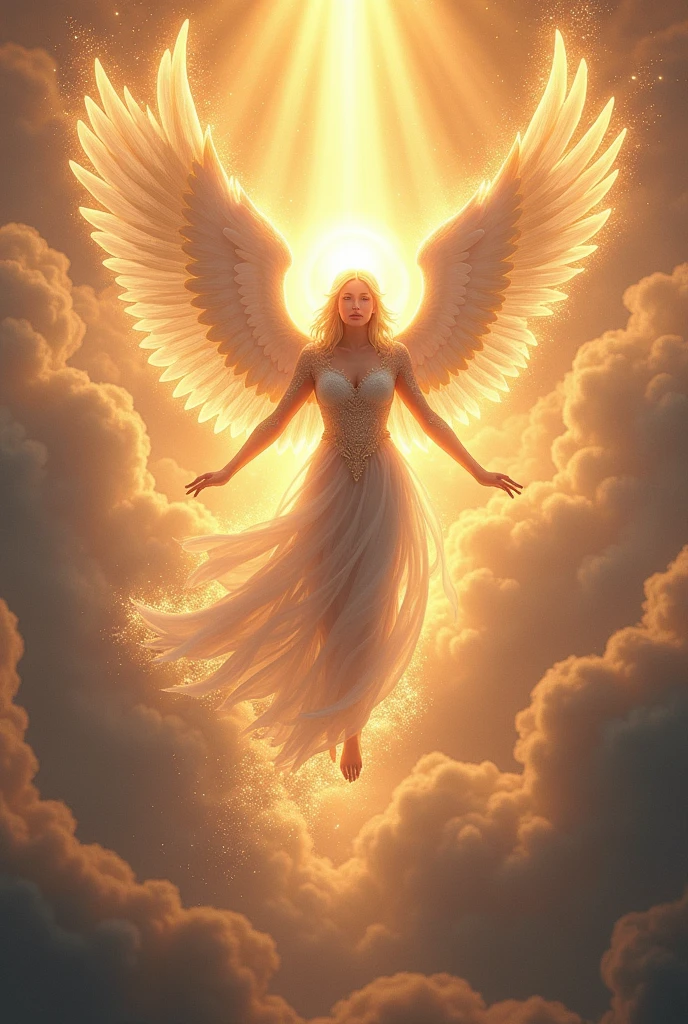 Seraphine coming down from heaven with army