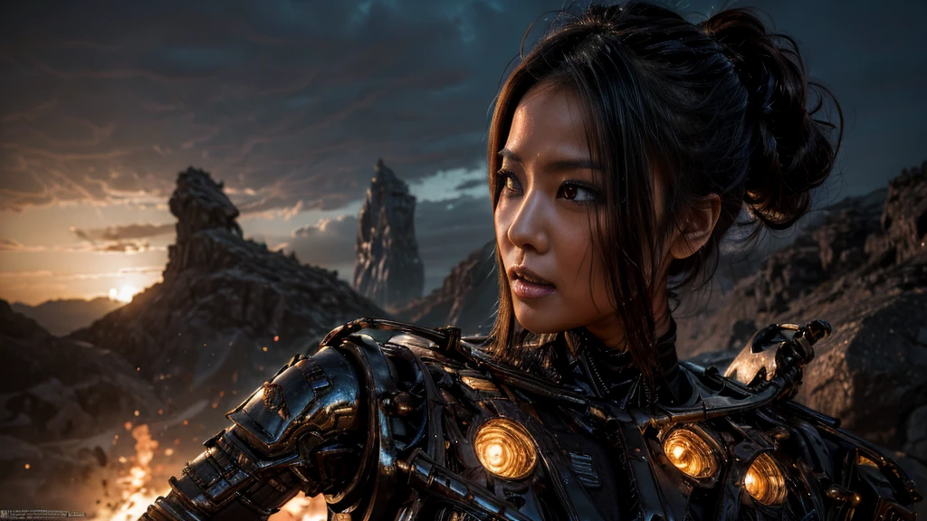 SENSUALIZED WARRIOR- ORIENTAL- SEXY WAR- 4K- HALF LIGHT- SPACE MONSTER
