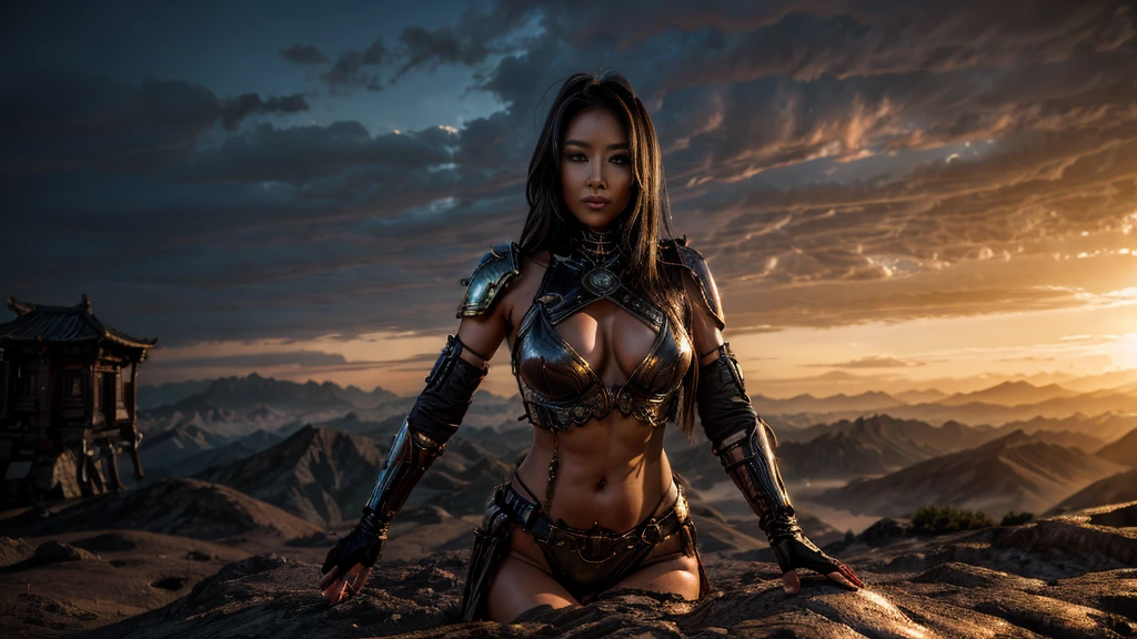 SENSUALIZED WARRIOR- ORIENTAL- SEXY WAR- 4K- HALF LIGHT- SPACE MONSTER