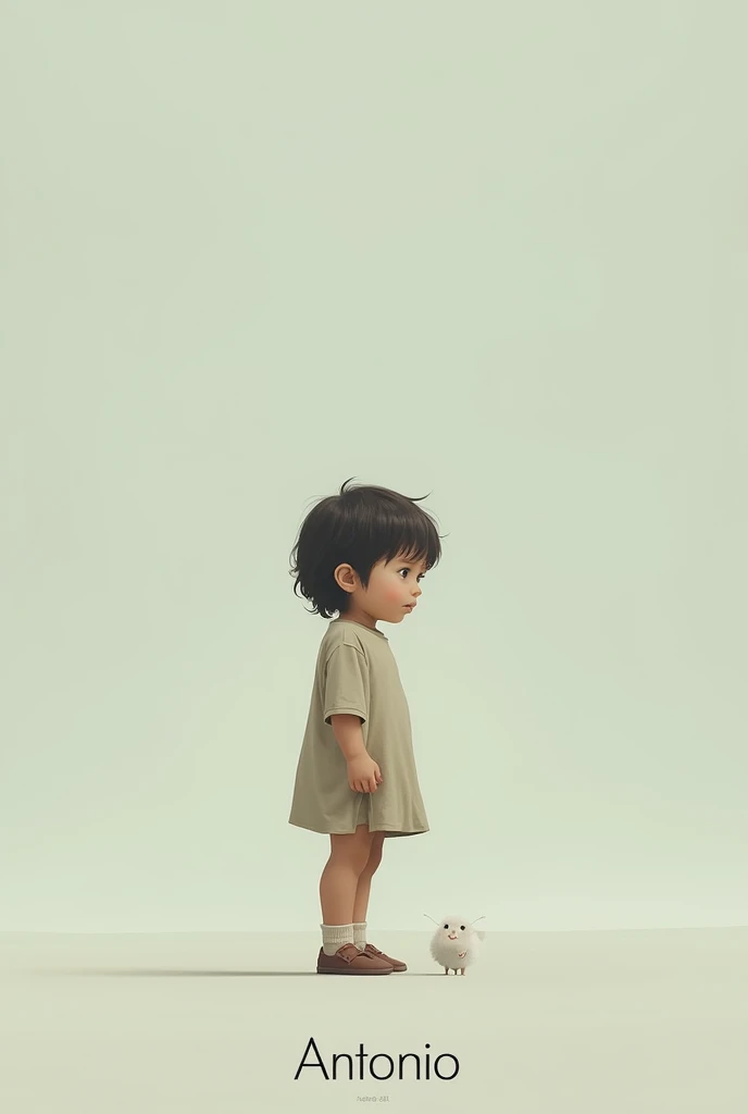 A single child and at the bottom it says Antonio