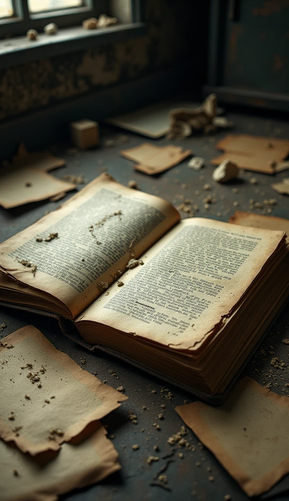 Pages of an abandoned book