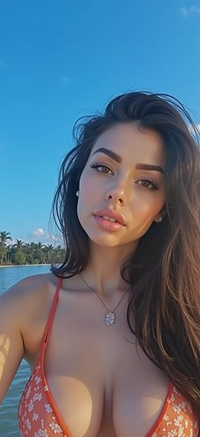 Can I create a picture of me in lingerie with big breasts and sexyv