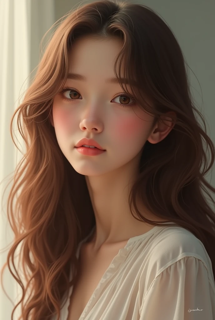A girl 16 year old brunette 