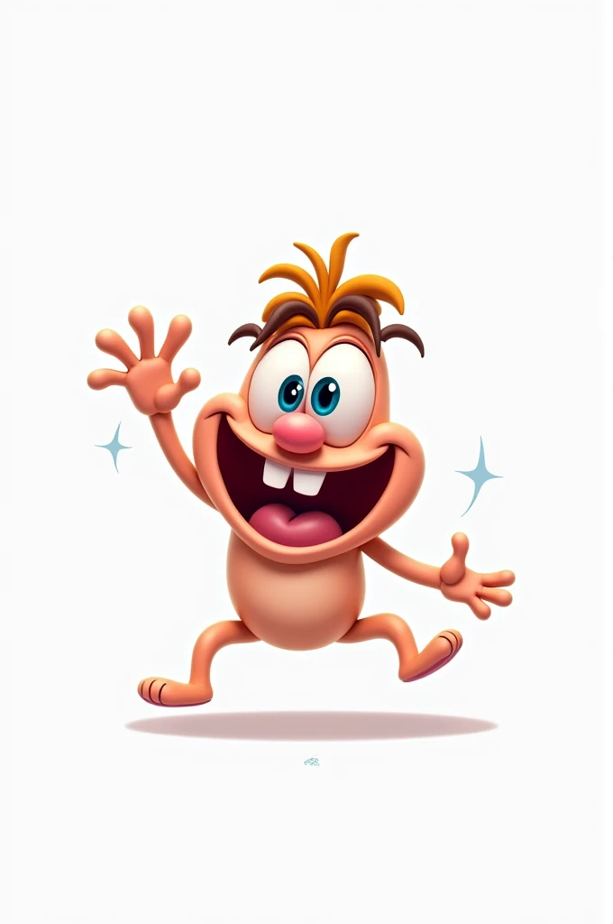 Logo for a tiktok account funny logo with white background 