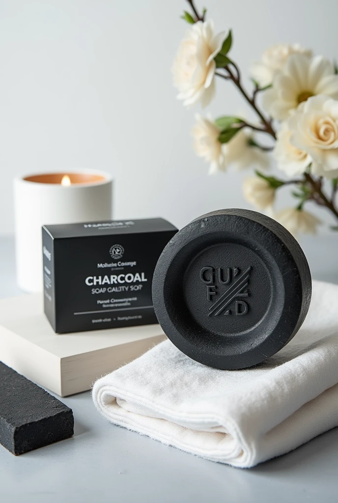 An advertising image of charcoal soap, with the following words:
CHARCOAL SOAP TO TAKE CARE OF YOUR SKIN FOR ONLY 1200KZ!,👇🥰
Elimina o excesso de oleosidade sem ressecá-la✅
Eficaz para amenizar rugas✅
Eficaz para amenizar marcas de acne, cravos e cicatrizes✅
Cuida da pele dando brilho e firmeza✅
Adequado para todos os tipo de pele✅
💵: 1200kz per unit. The package consisting of 6 units costs 5000kz✅