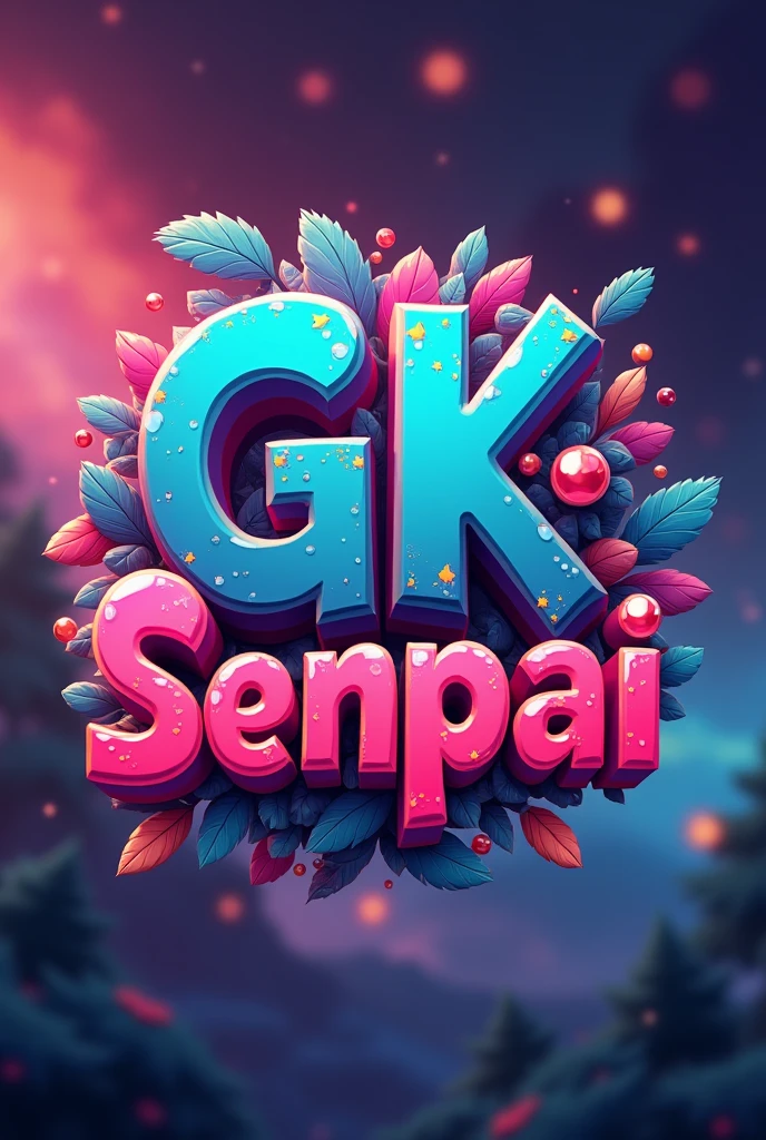 Un logo style animé avec ecrit "GK Senpai"