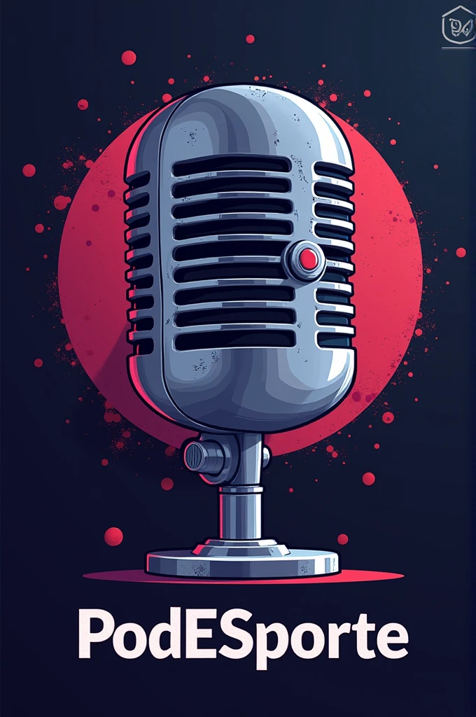 Make an image for a sports podcast with the title PodEsporte