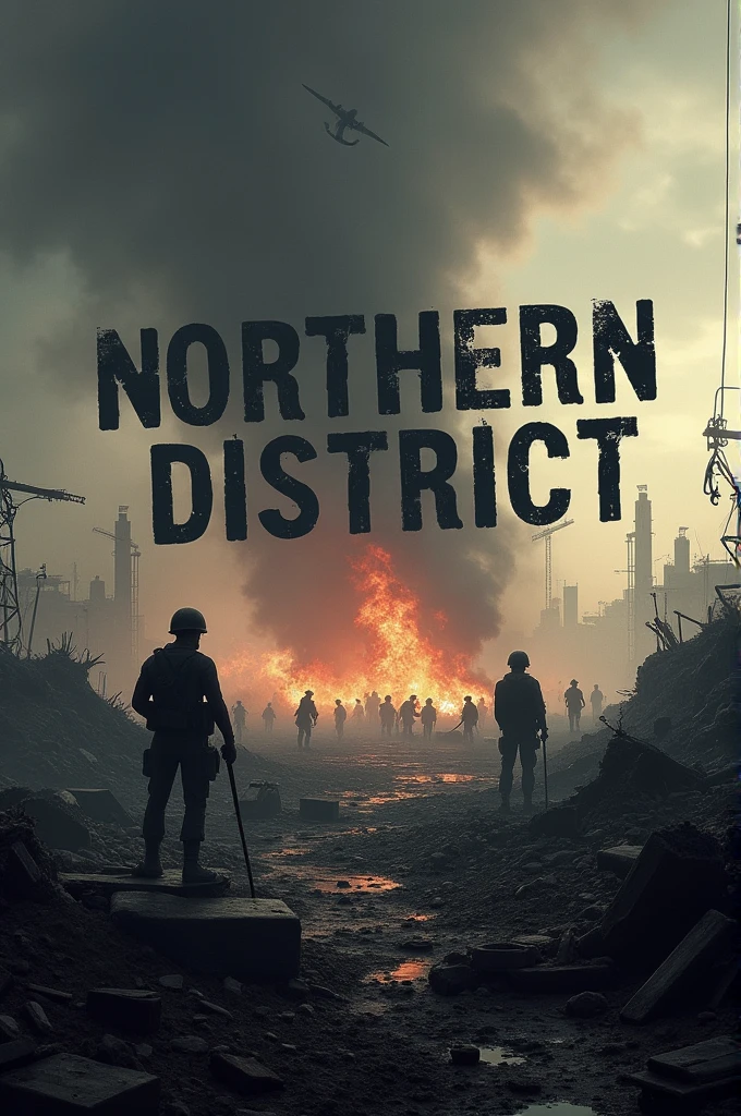 An image with a war background and the name NORTHERN DISTRICT 