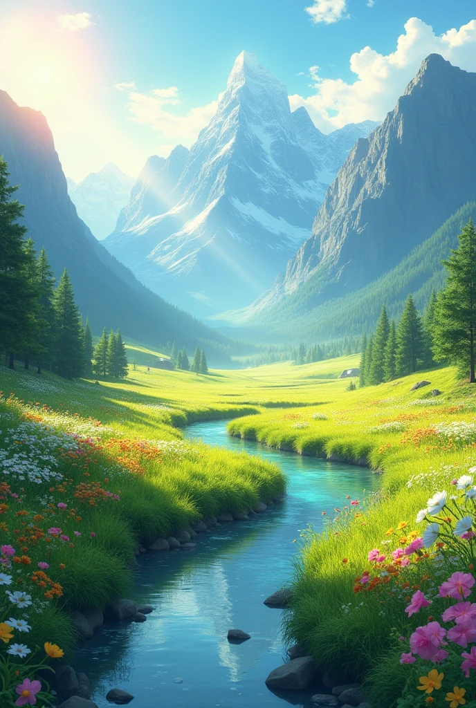 Beautiful environment with the name Gentle Radiance