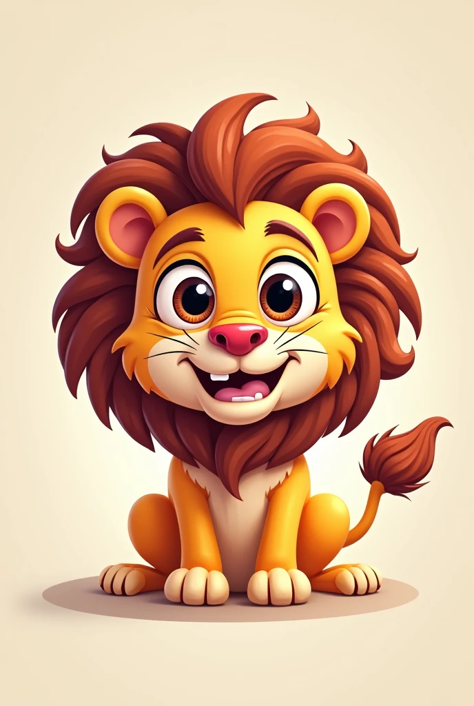Logo for a funny tiktok account with a funny lion image