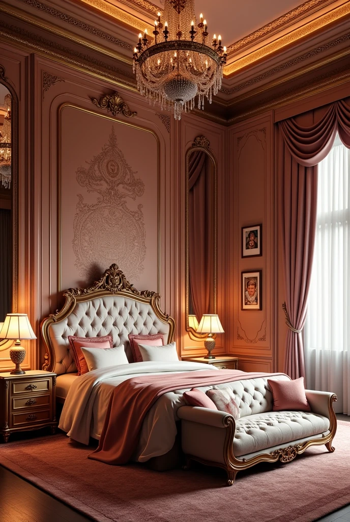 Large princess-like room with a small Cristiano Ronaldo space