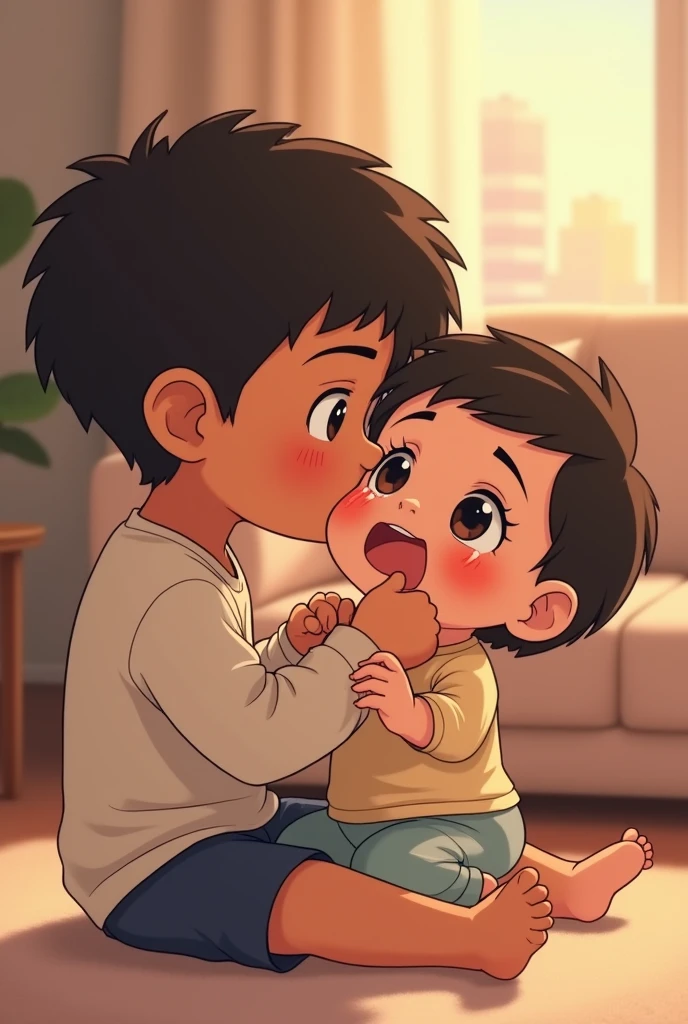 Anime of a -year boy sin crying Bahraini