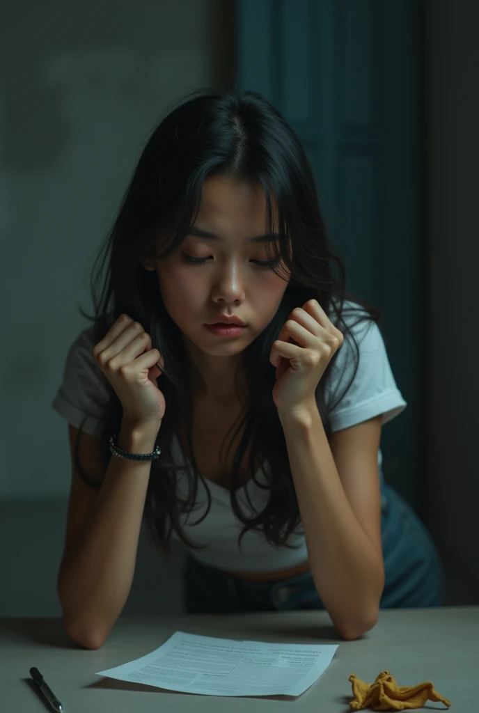 This young woman is discouraged by the lack of recognition
