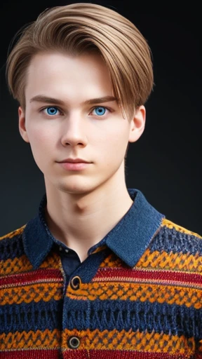 A young Finnish man focus on the face