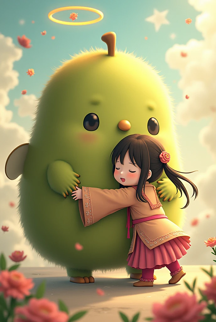 Aragua kiwi hugging nezuko