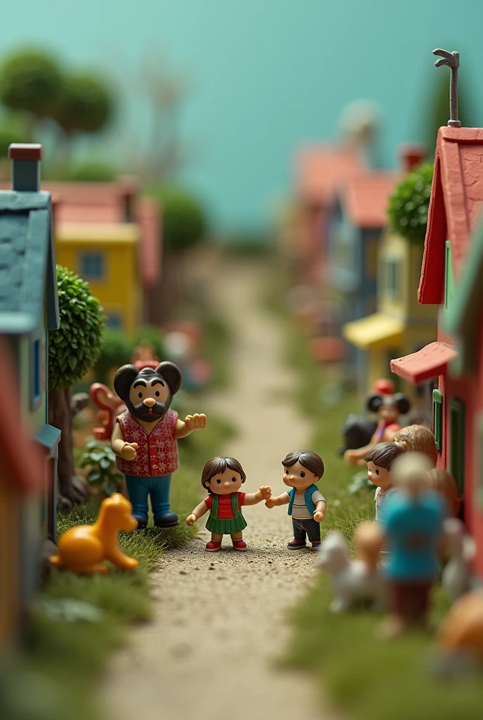 Until one morning, He woke up back to his normal life, and upon arriving at his toy country, The first thing he did was to change the place of the figurines. And so, Every time I found one out of place, Instead of immediately returning it to its place, I was waiting for a day, so that I would have time to enjoy that beautiful country.
And many times, at school and at home, They tried to explain to him what freedom consisted of., and how important it was. But he didn't need it., to know what freedom was, I just had to remember the extreme sadness that existed those days in Tururulandia.