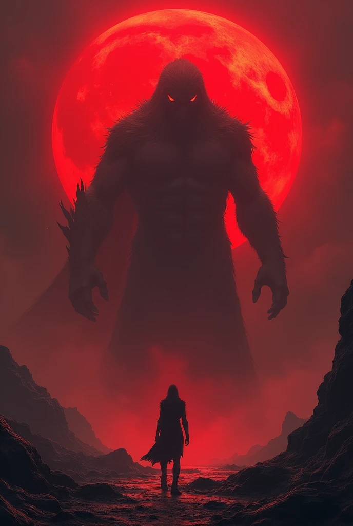 Scary monster in eclipse