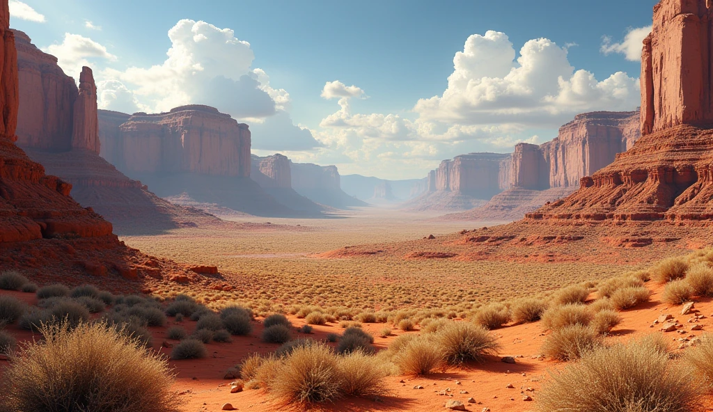 Hyper realistic nevada desert