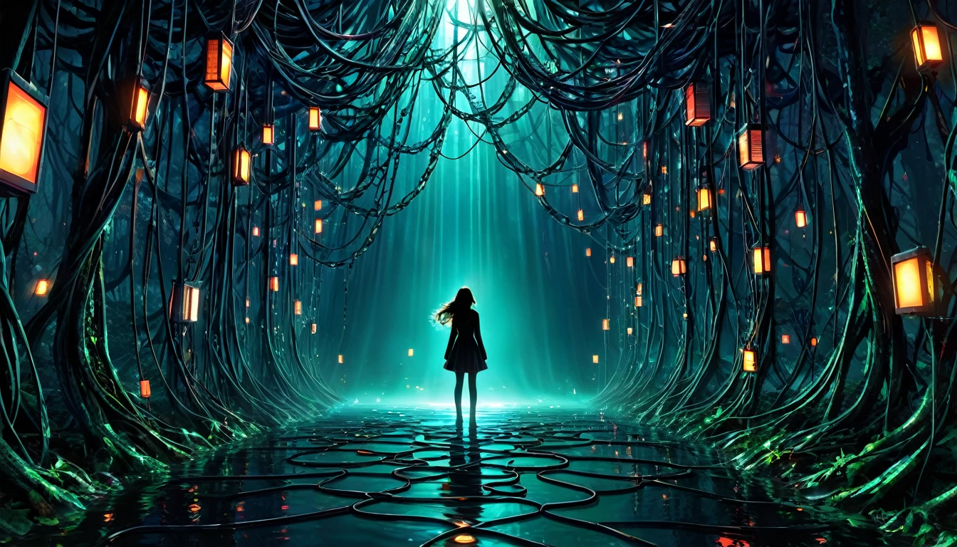 Digital Hell [Verse] Lost in the screen glow every night Endless scrolls to lose my fight Pixels talk but they don't hear In this world I disappear [Verse 2] Notifications don't let me sleep Promises they never keep Wired tight I can't break free This tangled web of digital sea [Chorus] Digital hell I'm sinking deep In these bytes my soul they keep Virtual chains around my mind Trying to find what I can't find [Verse 3] Static voices call my name In this game it's all the same [Bridge] Flashing lights and endless streams Haunting me within my dreams Searching for a way to be In this forest of technology [Chorus] Digital hell I'm sinking deep In these bytes my soul they keep Virtual chains around my mind Trying to find what I can't find