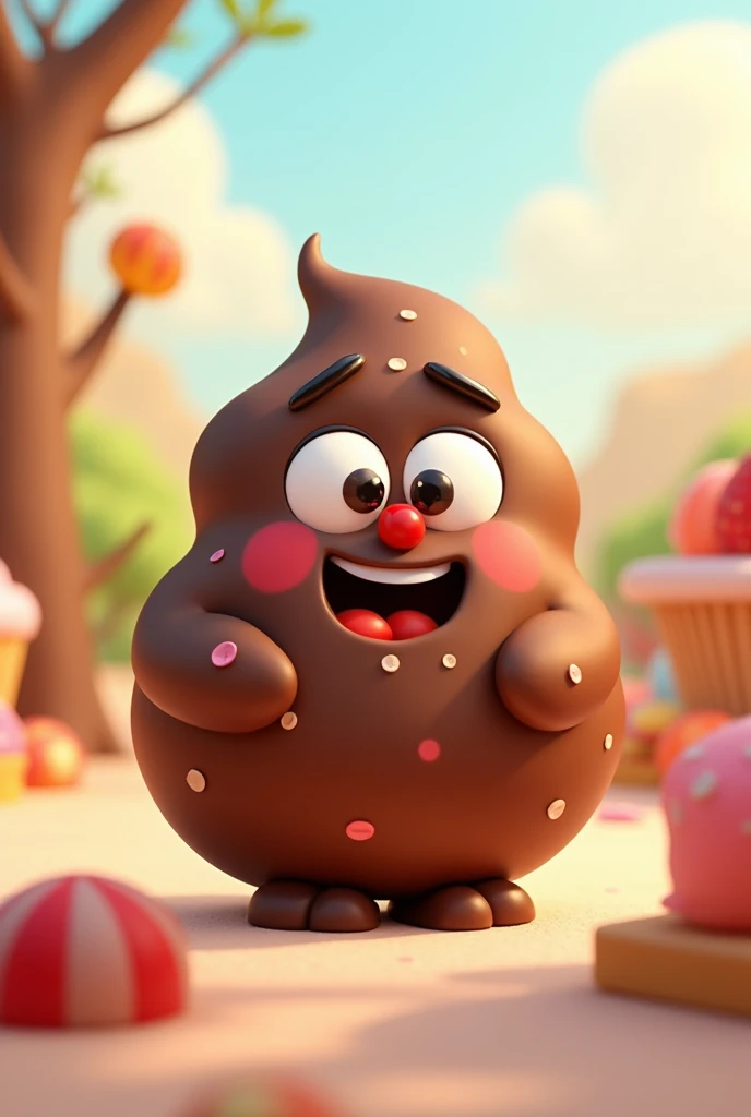 animated oval chocolate for kids

