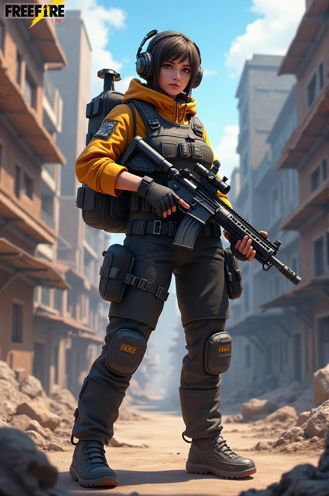 Create animated free fire profile 