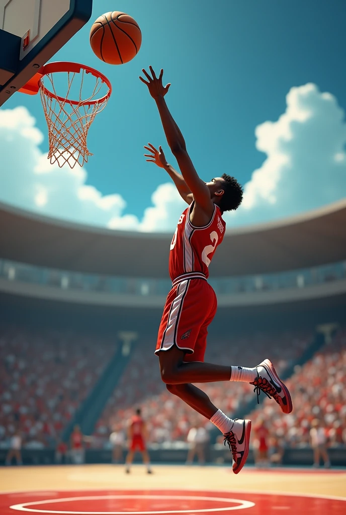 It is not allowed to block the path of the ball when it descends towards the basket..
