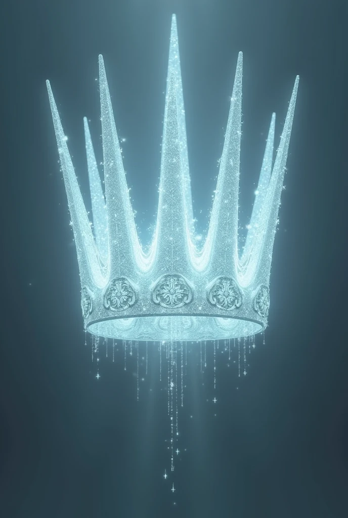 Six-pronged crown transparent background