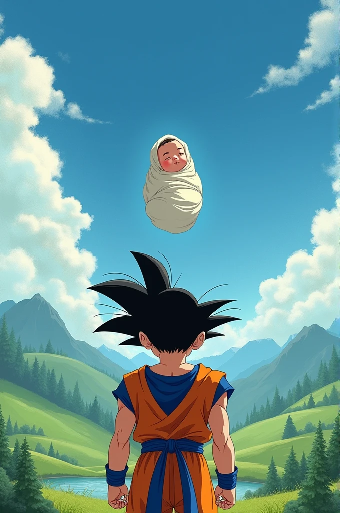 A baby comes to goku