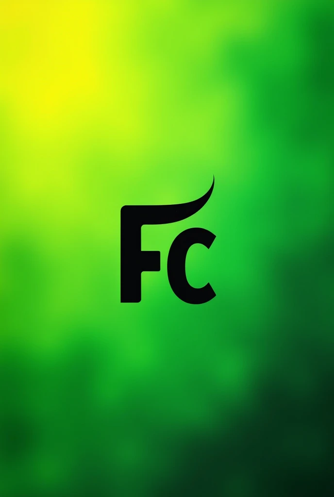 A black and little green (lime and dark maybe?) background, 1:1 photo, with the Fc Mobile logo in it