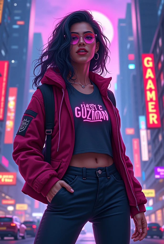 Background for twitch with the name JESSY GUZMÁN GAMER