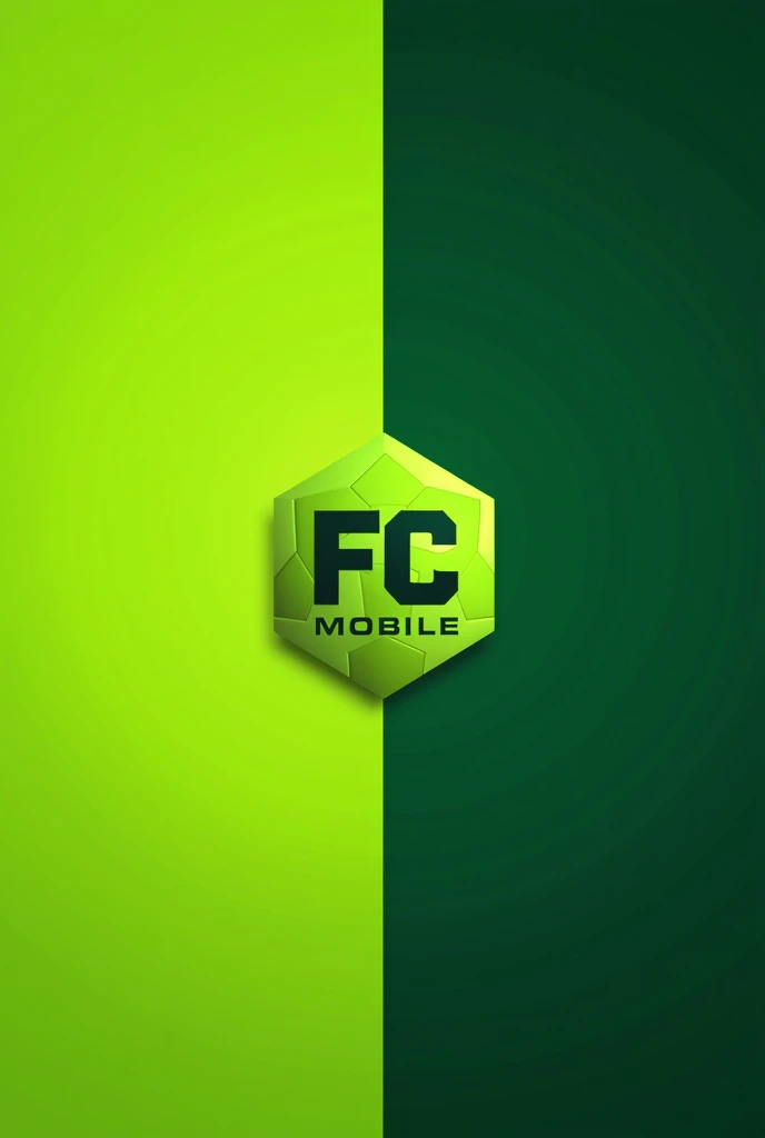 A black and little green (lime and dark maybe?) background, square photo, with the logo of Fc Mobile (the football game) in it.