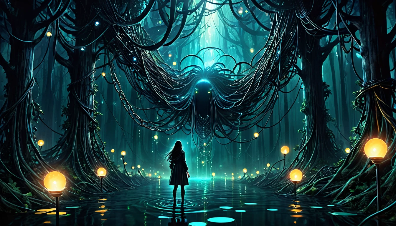 Digital Hell [Verse] Lost in the screen glow every night Endless scrolls to lose my fight Pixels talk but they don't hear In this world I disappear [Verse 2] Notifications don't let me sleep Promises they never keep Wired tight I can't break free This tangled web of digital sea [Chorus] Digital hell I'm sinking deep In these bytes my soul they keep Virtual chains around my mind Trying to find what I can't find [Verse 3] Static voices call my name In this game it's all the same [Bridge] Flashing lights and endless streams Haunting me within my dreams Searching for a way to be In this forest of technology [Chorus] Digital hell I'm sinking deep In these bytes my soul they keep Virtual chains around my mind Trying to find what I can't find