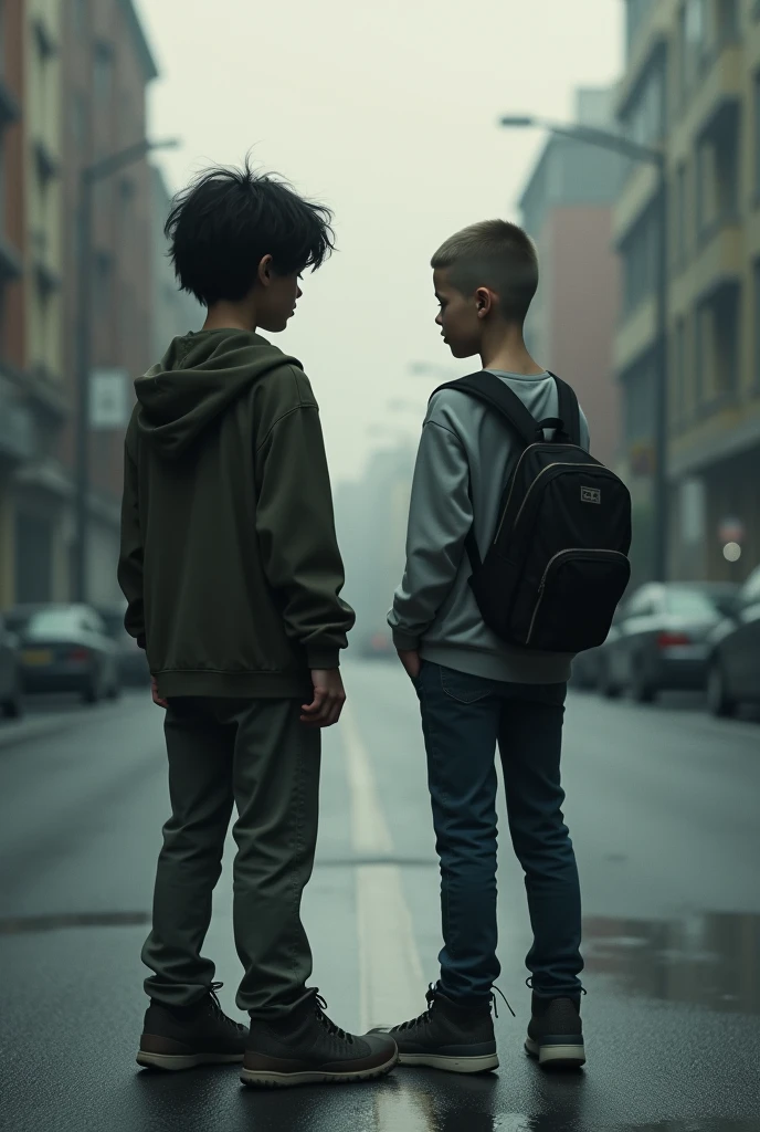image of 2 agers walking back to back
