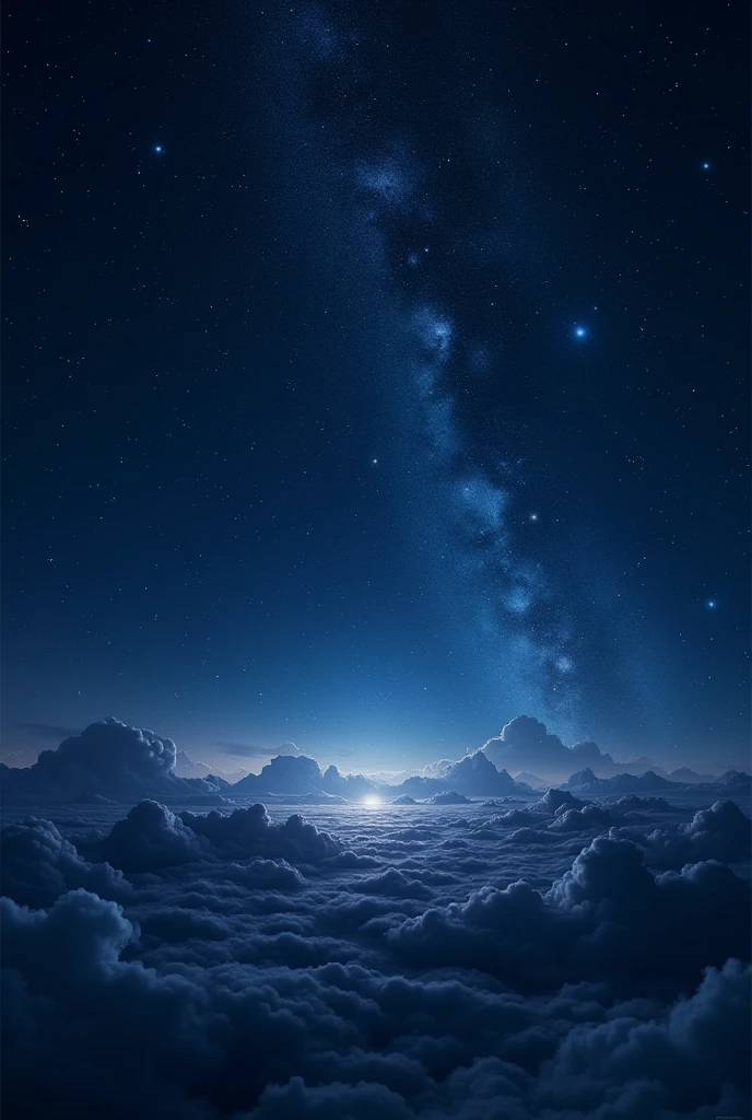 Starry sky in the dark