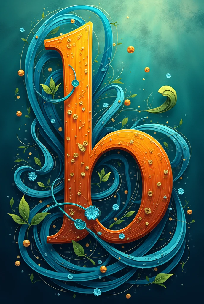 A logo where the main letter "b" sea of berimbao, The full word will be bimbapp