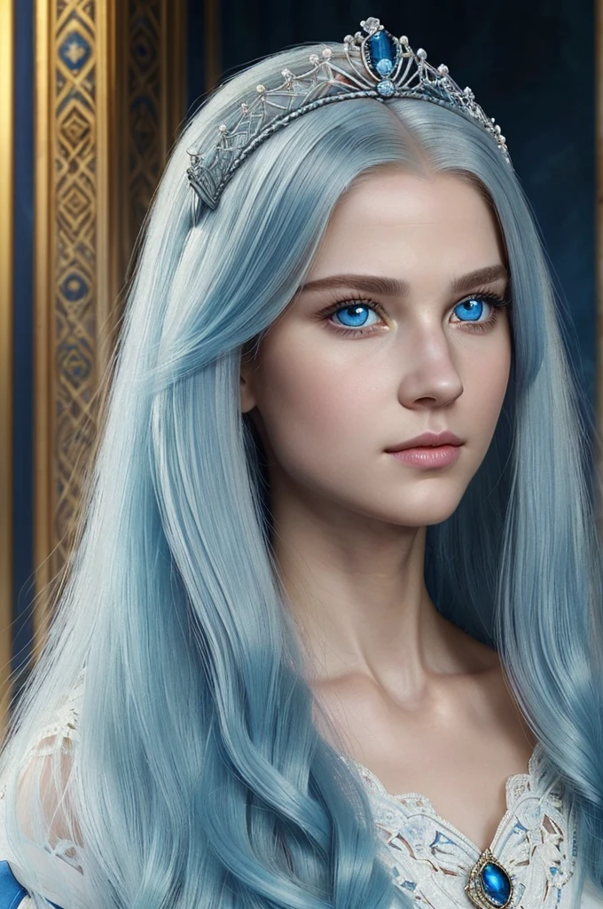 ((best quality)), ((masterpiece)), (detailed), perfect face. ((Royal family, ancient time crown prince, Caucasian skin, white militar short hair, blue colored eyes. Princess Infanta of ancient times, Caucasian skin, long white hair, blue eye.))
(RPG characters)
