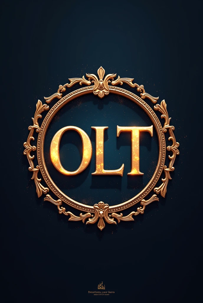 logo of a tourism company, using the letters OLT merging, detailed and elegant, trips, posh, luxury, background in illuminated places,
dazzling, rustic,with circle around





