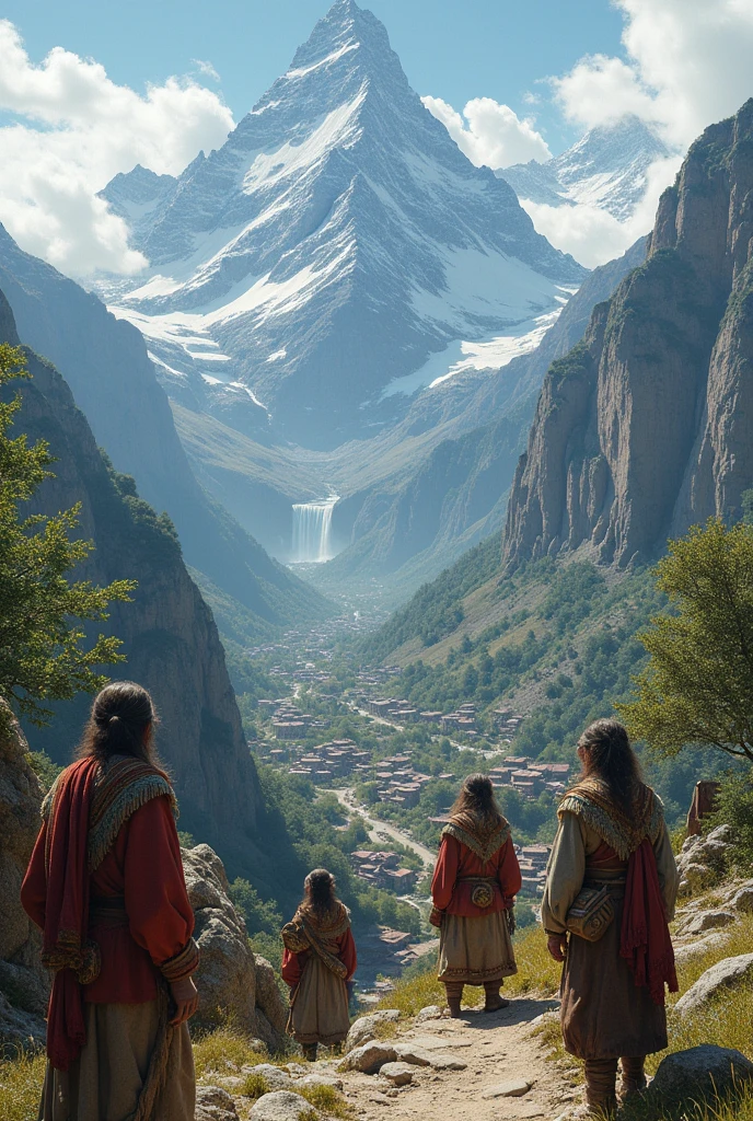 A culture of ancient people in mountain 