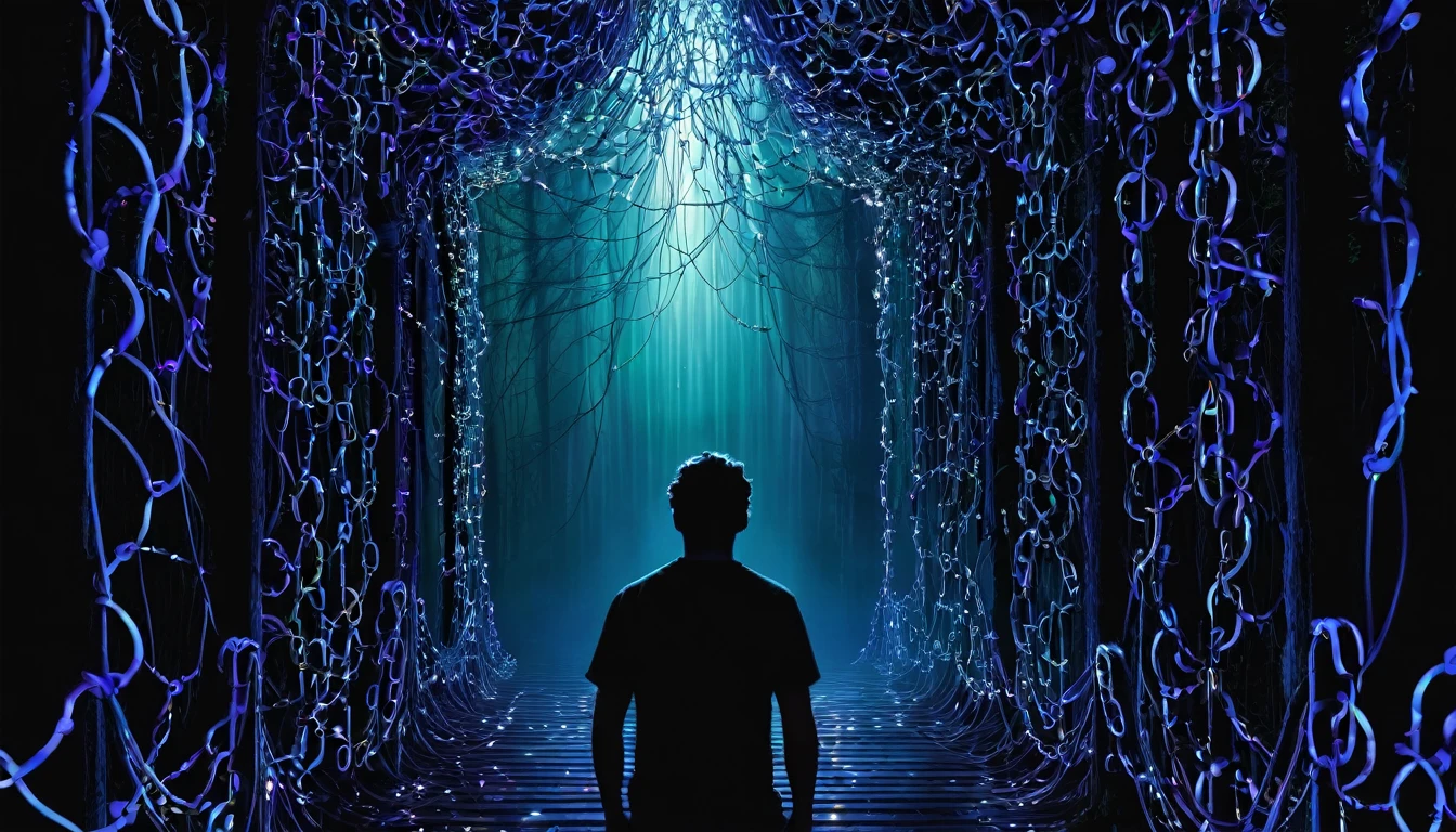 Digital Hell [Verse] Lost in the screen glow every night Endless scrolls to lose my fight Pixels talk but they don't hear In this world I disappear [Verse 2] Notifications don't let me sleep Promises they never keep Wired tight I can't break free This tangled web of digital sea [Chorus] Digital hell I'm sinking deep In these bytes my soul they keep Virtual chains around my mind Trying to find what I can't find [Verse 3] Static voices call my name In this game it's all the same [Bridge] Flashing lights and endless streams Haunting me within my dreams Searching for a way to be In this forest of technology [Chorus] Digital hell I'm sinking deep In these bytes my soul they keep Virtual chains around my mind Trying to find what I can't find