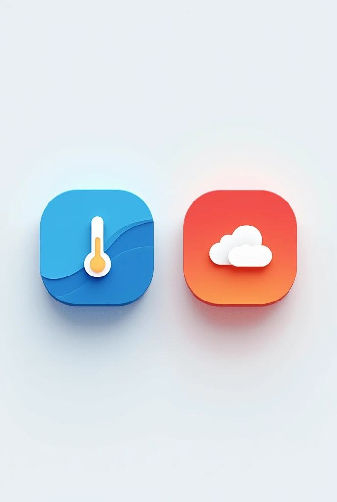 Create a favicon for an app called &#39;Gridded Data&#39;. The favicon should represent climate data obtained from satellite data. Include a modern and minimalist design with icons representing temperature and precipitation. Use colors related to the weather, such as blue for precipitation and red or orange for temperature. The favicon should be clear and recognizable even at small sizes."
