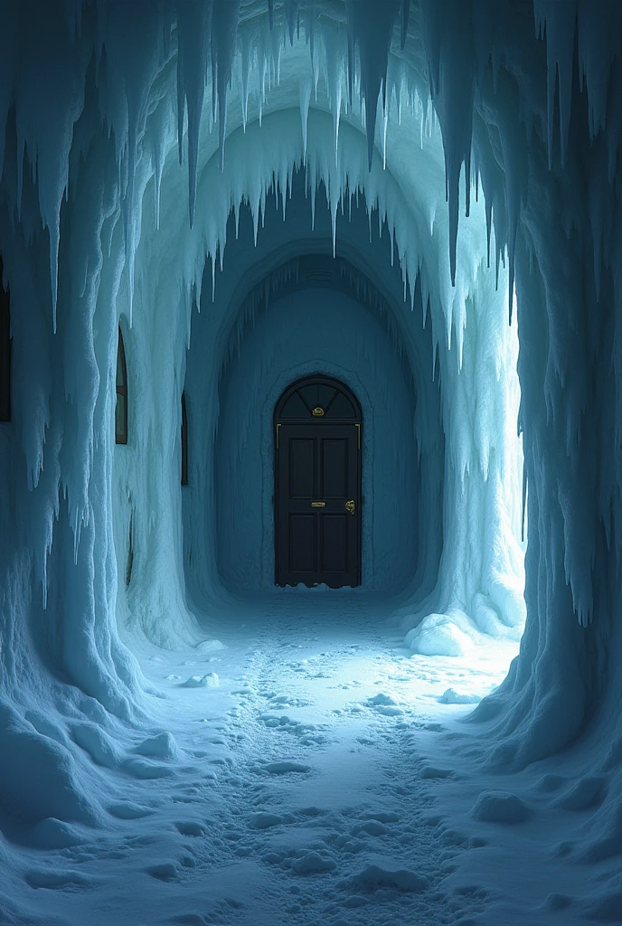 Scary room locked in winter