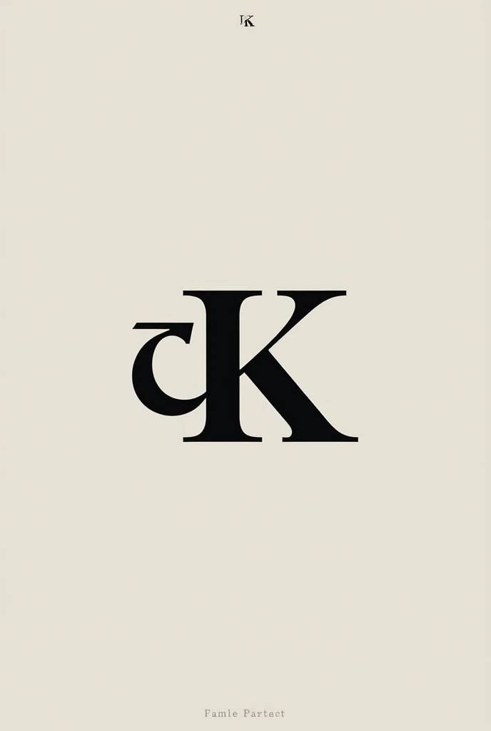 Logo with initials ŁK