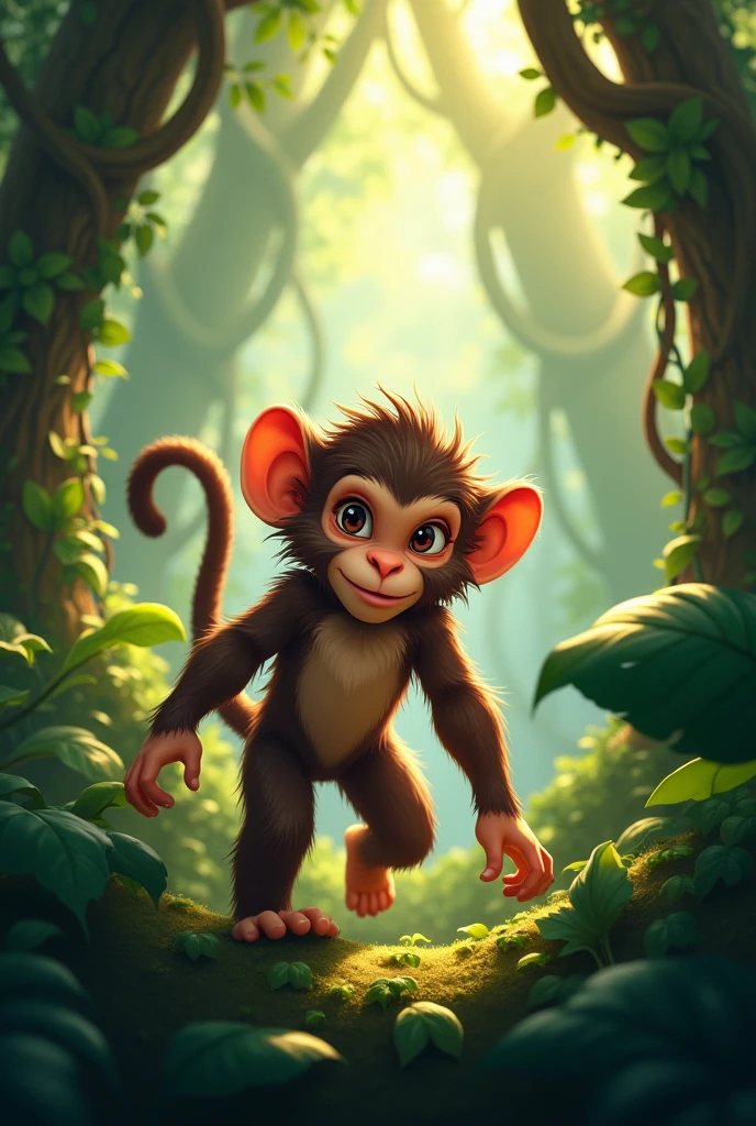  monkey in jungle 