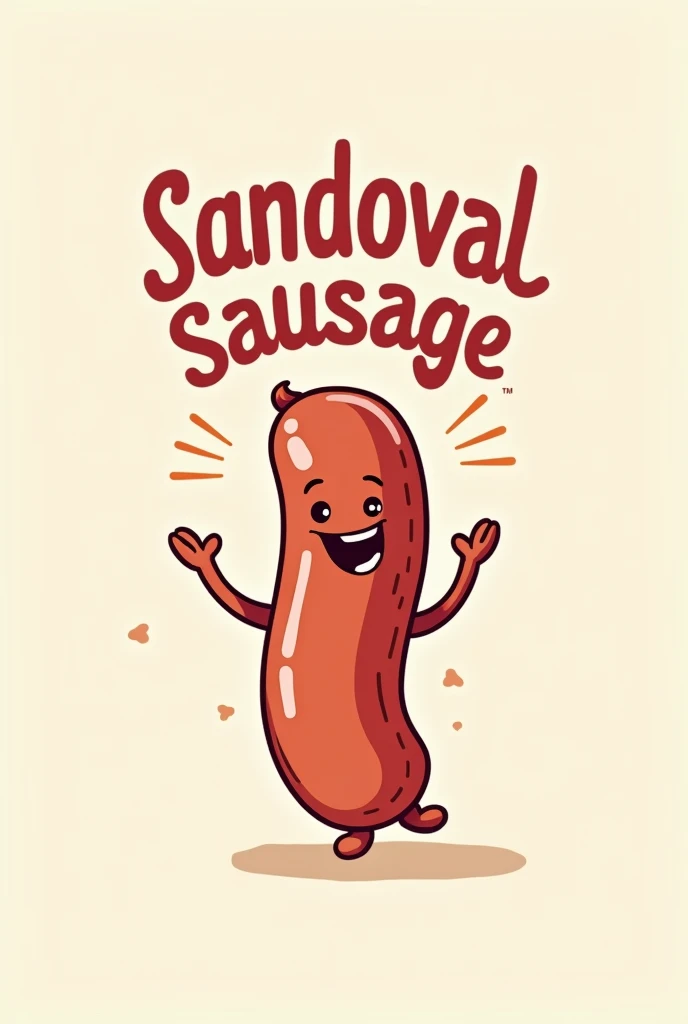 A sausage logo called " Sandoval sausage "
