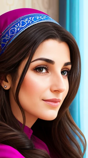 A Hebrew Jewish woman focus on the face
