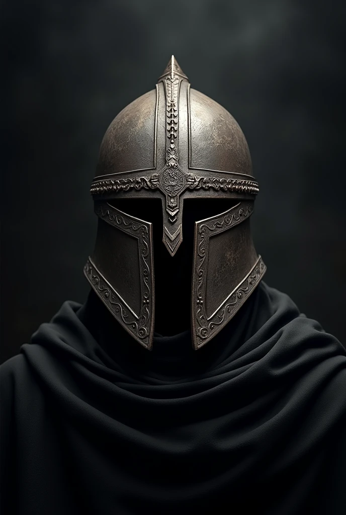 create a logo with an ancient armor helmet, that makes you feel exclusive, unique and powerful