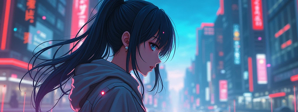 An image that could be used as a reddit banner for a website about NSFW AI Chatbot Roleplay. Anime style.