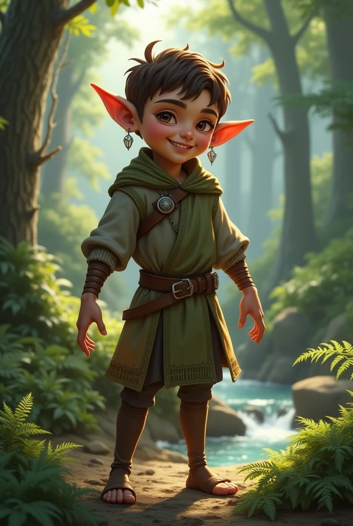 A rogue elf from the Middle Ages, naughty man